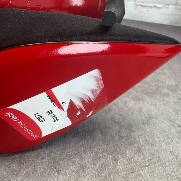 Christian Louboutin Crepe Satin Raissa 100 Ankle Strap Pumps 40 Black - Picture 8 of 9